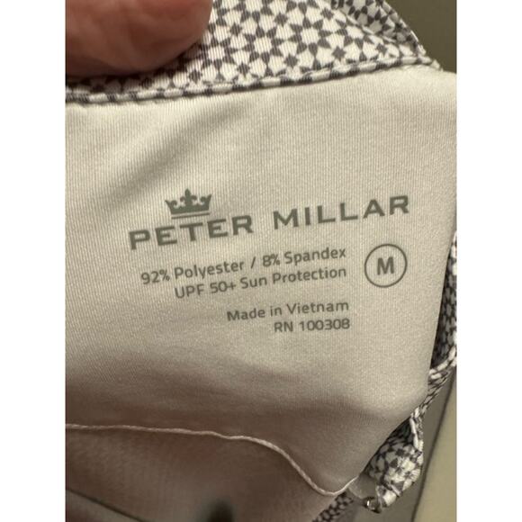 Peter Millar Tiger Woods Golf Course Performance Quarter Zip Pullover Medium - Picture 3 of 6